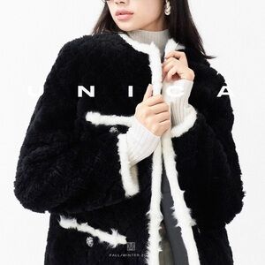 Elegant Black and White Women's Jacket